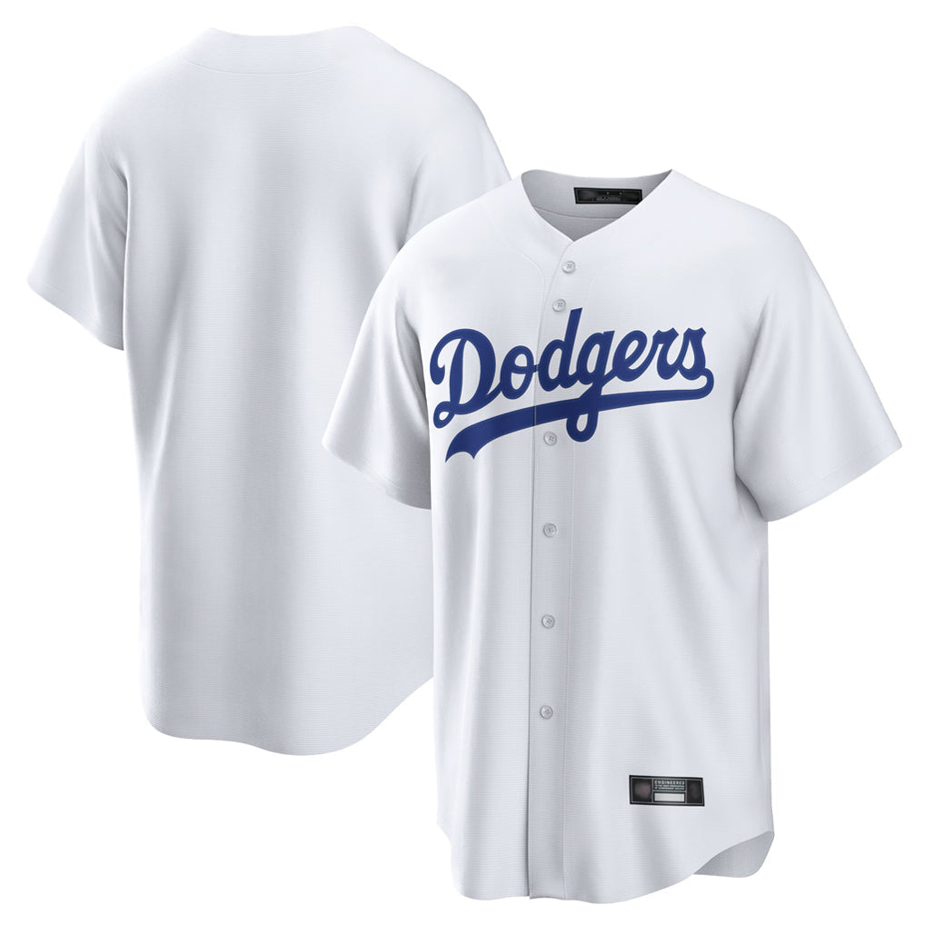 Trusc LA.Dodgers Blank Player White Game Home Stitched Jerseys