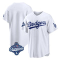 Trusc LA.Dodgers Blank Player White Home Game World Series Meet Stitched Jerseys