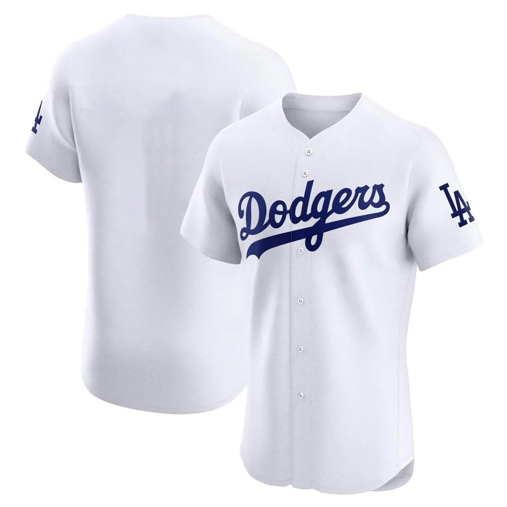 Trusc LA.Dodgers Blank Player White Limited Elite Home Stitched Jerseys
