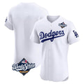 Trusc LA.Dodgers Blank Player White Limited Elite Home World Series Stitched Jerseys