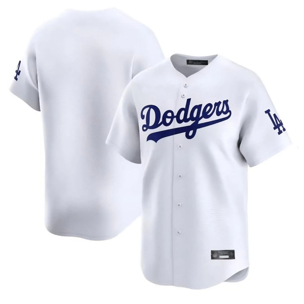 Trusc LA.Dodgers Blank Player White Limited Home Stitched Jerseys