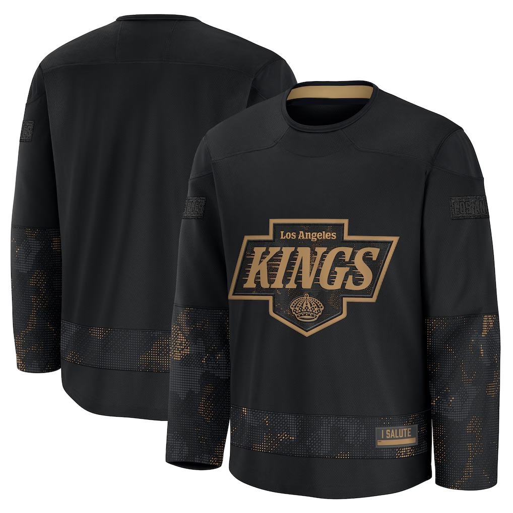 Trusc LA.Kings Black 2024 Military Appreciation Practice Jerseys