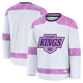 Trusc LA.Kings White 2024 Hockey Fights Cancer Practice Jerseys