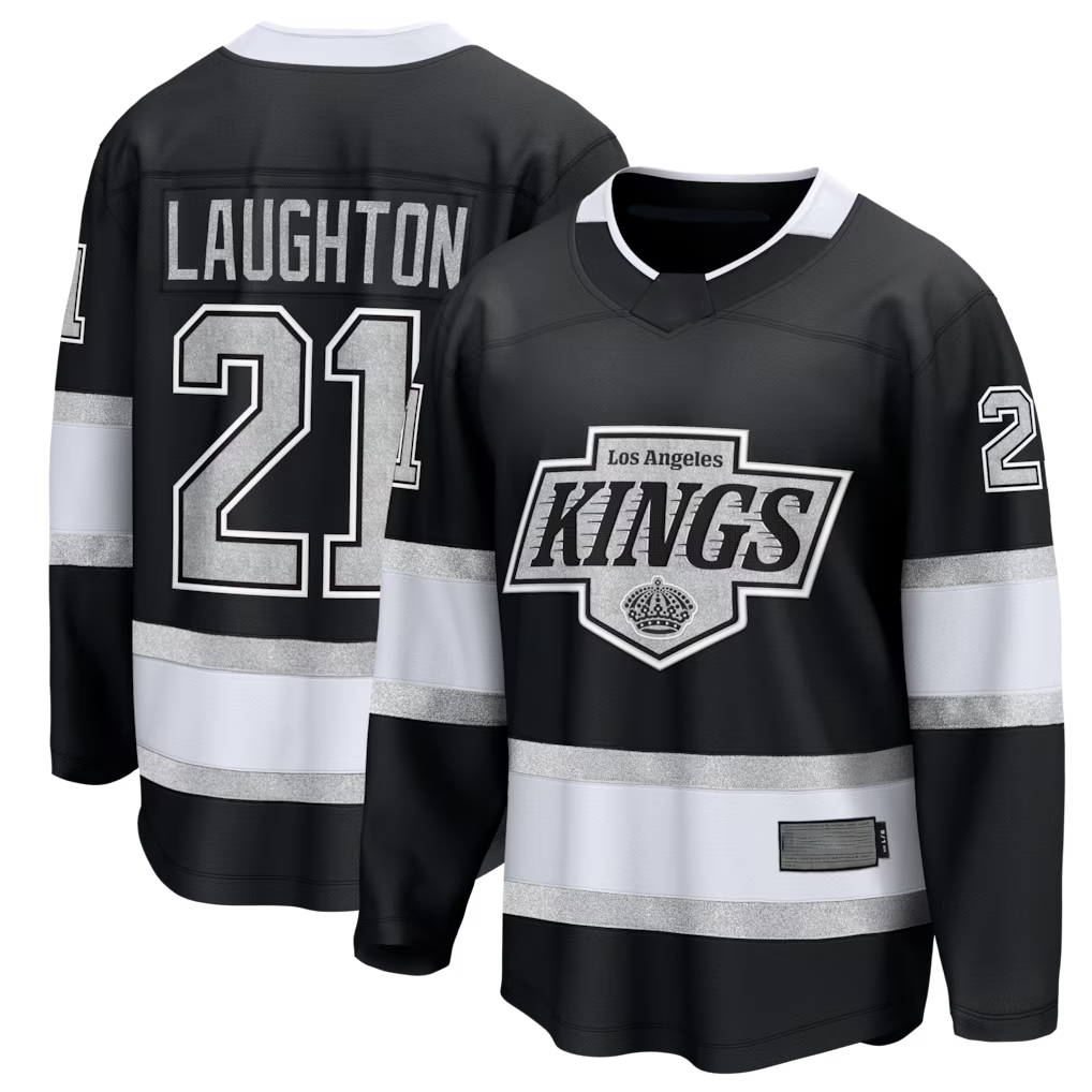 Trusc LA.Kings #21 Scott Laughton Black Home Breakaway Jerseys