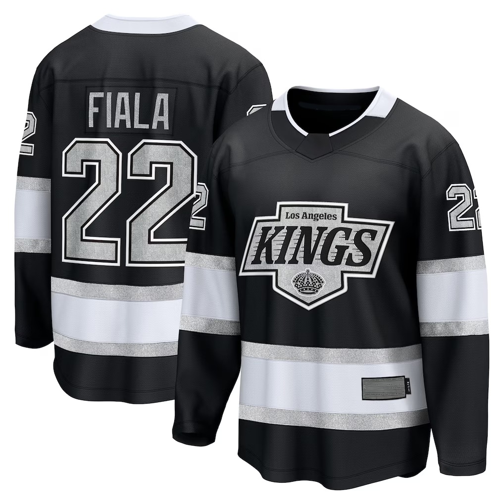 Trusc LA.Kings #22 Kevin Fiala Black Home Breakaway Jerseys