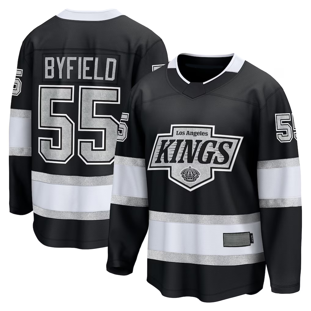 Trusc LA.Kings #55 Quinton Byfield Black Home Breakaway Jerseys