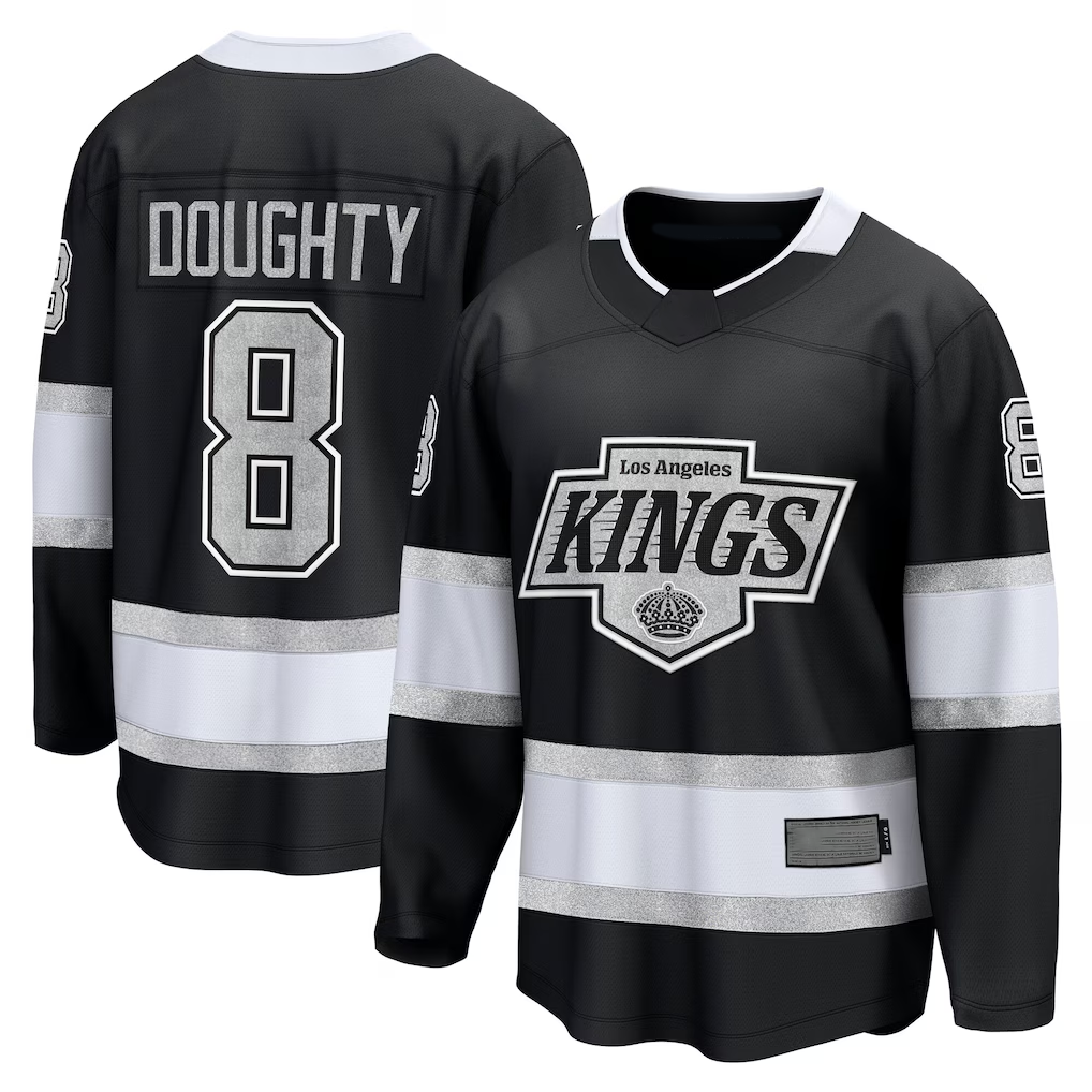 Trusc LA.Kings #8 Drew Doughty Black Home Premier Breakaway Player Jerseys
