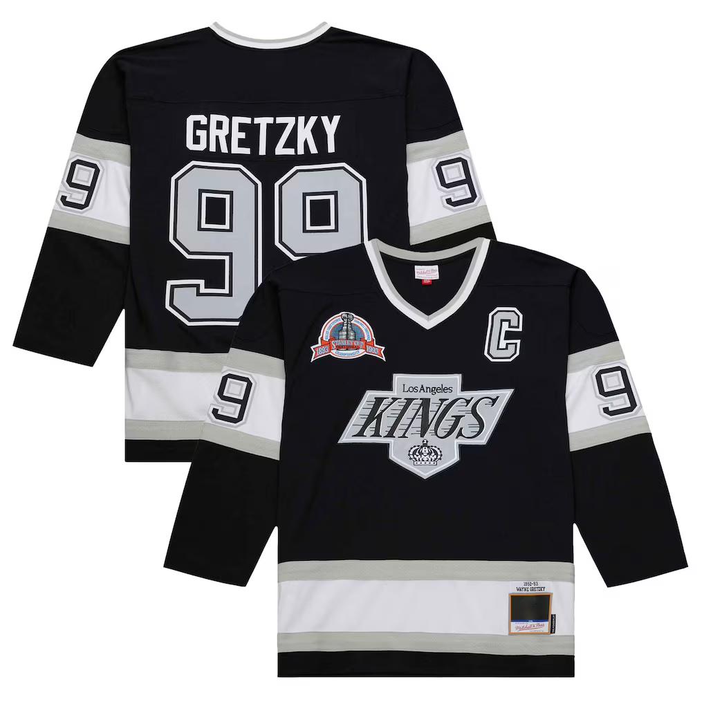 Trusc LA.Kings #99 Wayne Gretzky Black 1992-93 Power Play Jerseys