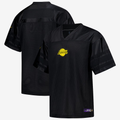 Trusc LA.Lakers Black Courtside Football Stitched Jerseys