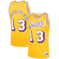 Trusc LA.Lakers #13 Wilt Chamberlain Mitchell & Ness Gold 1971-1972 Hardwood Classics Swingman Stitched Jerseys