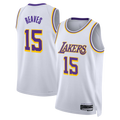 Trusc LA.Lakers #15 Austin Reaves White Association Edition Swingman Stitched Jerseys