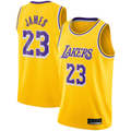 Trusc LA.Lakers #23 LeBron James Gold Swingman Player Stitched Jerseyss - Icon Edition