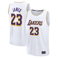 Trusc LA.Lakers #23 LeBron James White Fast Break Replica Player Stitched Jerseys - Association Edition