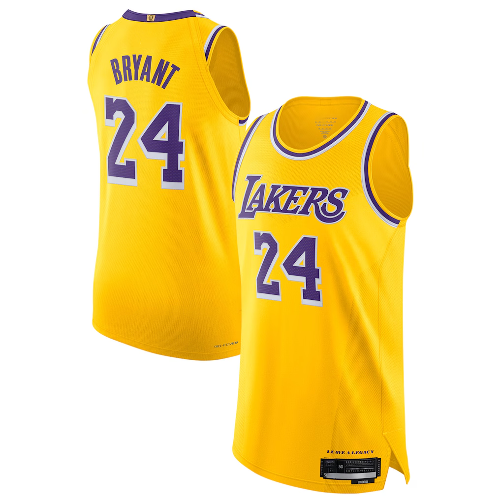Trusc LA.Lakers #24 Kobe Bryant Authentic Icon Stitched Jerseys