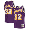 Trusc LA.Lakers #32 Magic Johnson Mitchell & Ness Purple 1984-1985 Hardwood Classics Swingman Jerseys