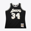 Trusc LA.Lakers #34 Steve Nash Mitchell & Ness Off Court Swingman Stitched Jerseys