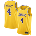 Trusc LA.Lakers #4 Dalton Knecht Gold Swingman Stitched Jerseys