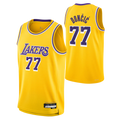 Trusc LA.Lakers #77 Luka Don?i? Gold Swingman Stitched Jerseys - Icon Edition