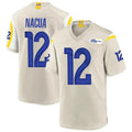 Trusc LA.Rams #12 Puka Nacua Player Bone Replica Game Stitched Jerseys