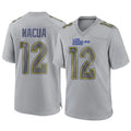 Trusc LA.Rams #12 Puka Nacua Player Gray Atmosphere Fashion Game Stitched Jerseys