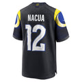 Trusc LA.Rams #12 Puka Nacua Player Midnight Blue Rivalries Collection Game Stitched Jersey