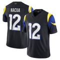 Trusc LA.Rams #12 Puka Nacua Player Midnight Blue Rivalries Collection Vapor Limited Stitched Jerseys