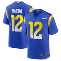 Trusc LA.Rams #12 Puka Nacua Royal Game Player Jersey American Stitched Jerseys