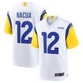 Trusc LA.Rams #12 Puka Nacua White Game Player Jersey American Stitched Jerseys