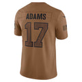 Trusc LA.Rams #17 Davante Adams Player Brown Salute To Service Limited Stitched Jerseys