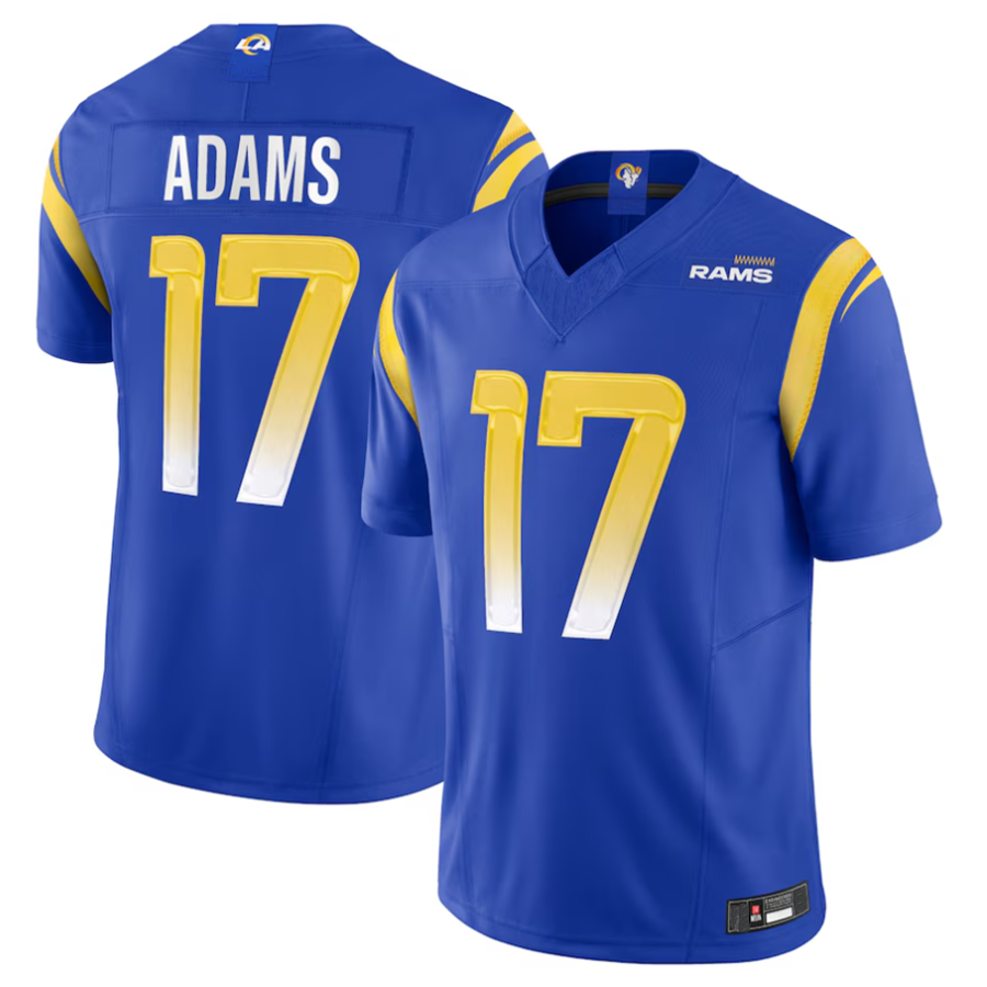 Trusc LA.Rams #17 Davante Adams Player Royal Vapor F.U.S.E. Limited Stitched Jerseys