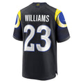 Trusc LA.Rams #23 Kyren Williams Player Midnight Blue Rivalries Collection Game Stitched Jerseys