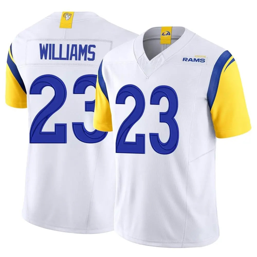 Trusc LA.Rams #23 Kyren Williams Player White Limited Vapor F.U.S.E. Stitched Jerseys