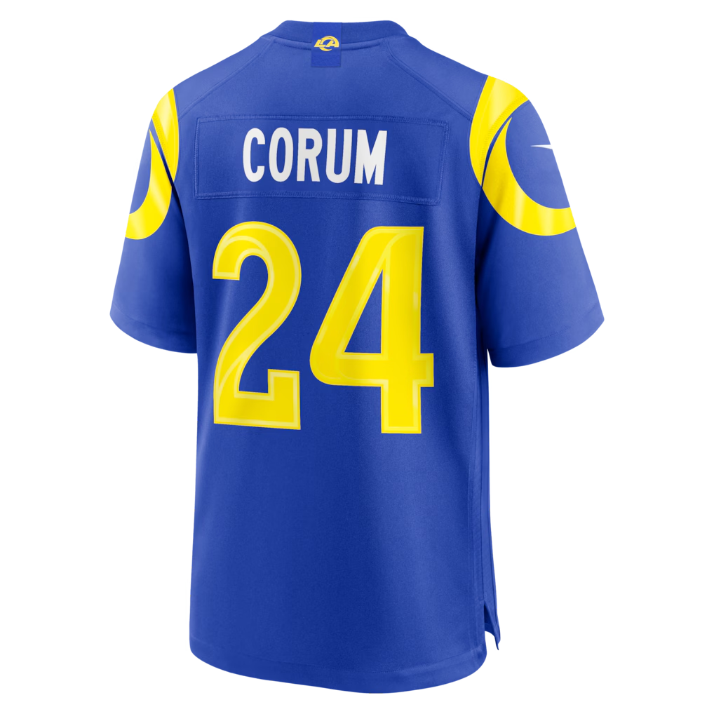 Trusc LA.Rams #24 Blake Corum Royal Game Stitched Jerseys