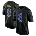 Trusc LA.Rams #8 Jared Verse Player Black Fashion Game Stitched Jerseys