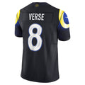 Trusc LA.Rams #8 Jared Verse Player Midnight Blue Rivalries Collection Vapor Limited Stitched Jerseys
