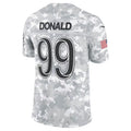 Trusc LA.Rams #99 Aaron Donald Arctic Camo 2024 Salute to Service Retired Player Limited Jersey Stitched Jerseys