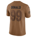 Trusc LA.Rams #99 Aaron Donald Brown Salute To Service Limited Jersey Stitched Jerseys