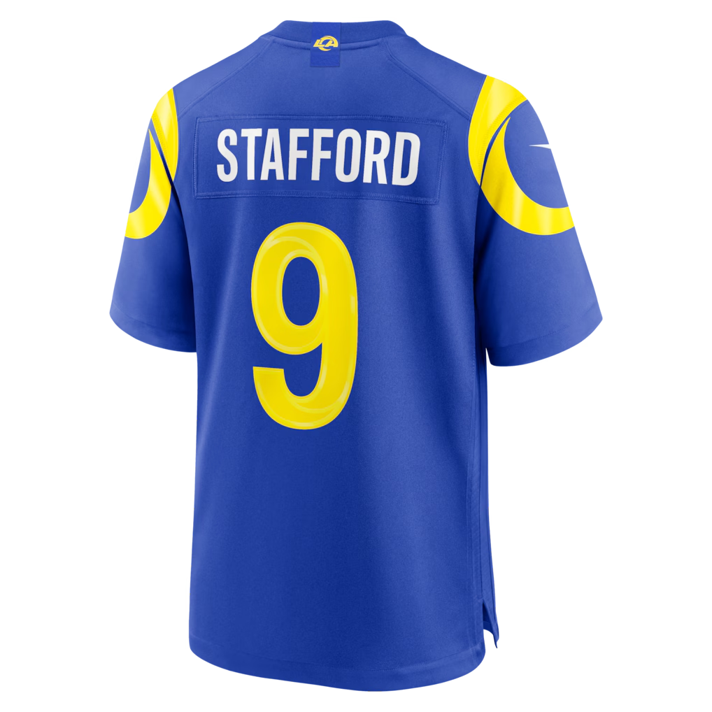 Trusc LA.Rams #9 Matthew Stafford Royal Team Game Player Stitched Jerseys