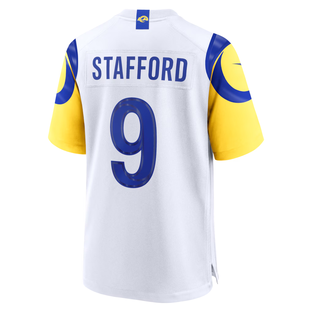 Trusc LA.Rams #9 Matthew Stafford White White Game Player Stitched Jerseys