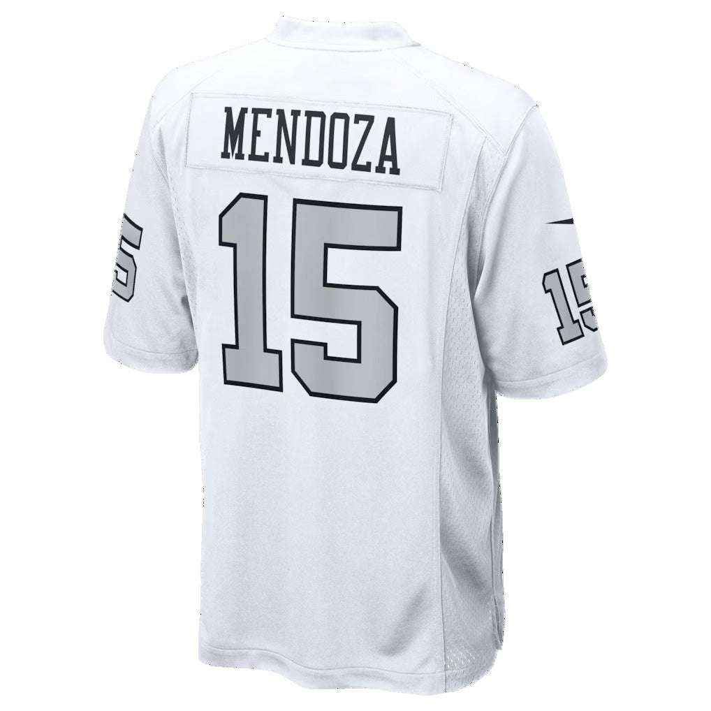 Trusc LV.Raiders #15 Fernando Mendoza White Alternate Game Player Stitched Jerseys