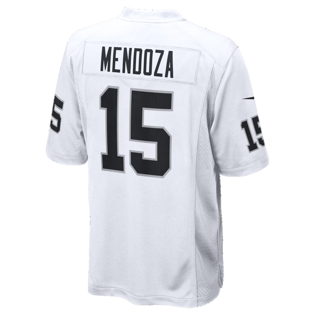 Trusc LV.Raiders #15 Fernando Mendoza White Game Player Stitched Jerseys