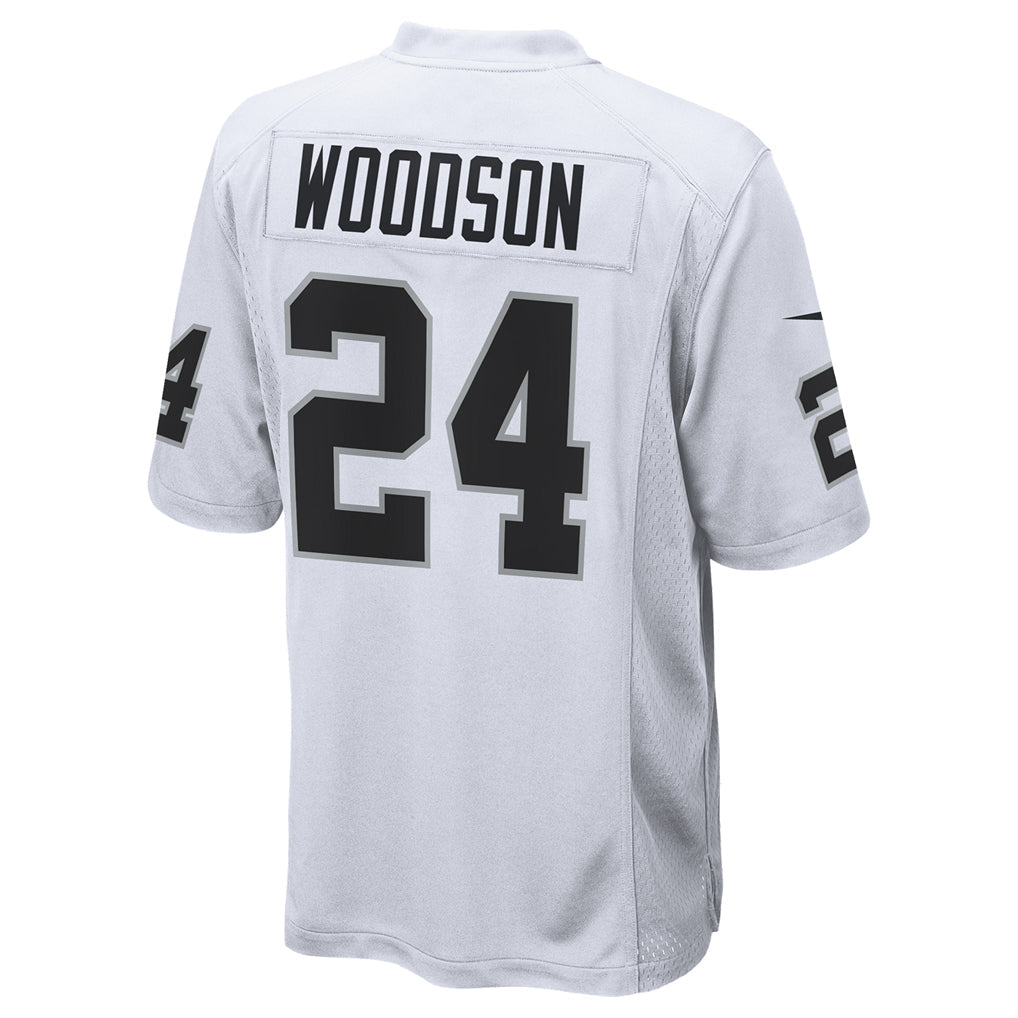 Trusc LV.Raiders #24 Charles Woodson Player Whtie Home Game  Stitched Jerseys