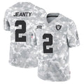 Trusc LV.Raiders #2 Ashton Jeanty Player Arctic Camo Salute to Service Limited  Stitched Jerseys