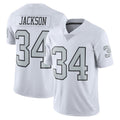 Trusc LV.Raiders #34 Bo Jackson Player White Alternate Vapor F.U.S.E Limited Stitched Jerseys