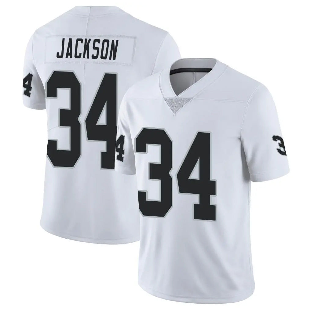 Trusc LV.Raiders #34 Bo Jackson Player White Vapor Limited Stitched Jerseys