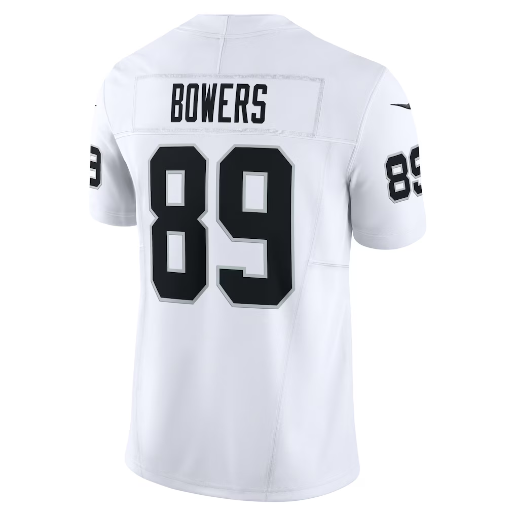 Trusc LV.Raiders #89 Brock Bowers White Vapor F.U.S.E. Limited Stitched Jerseys
