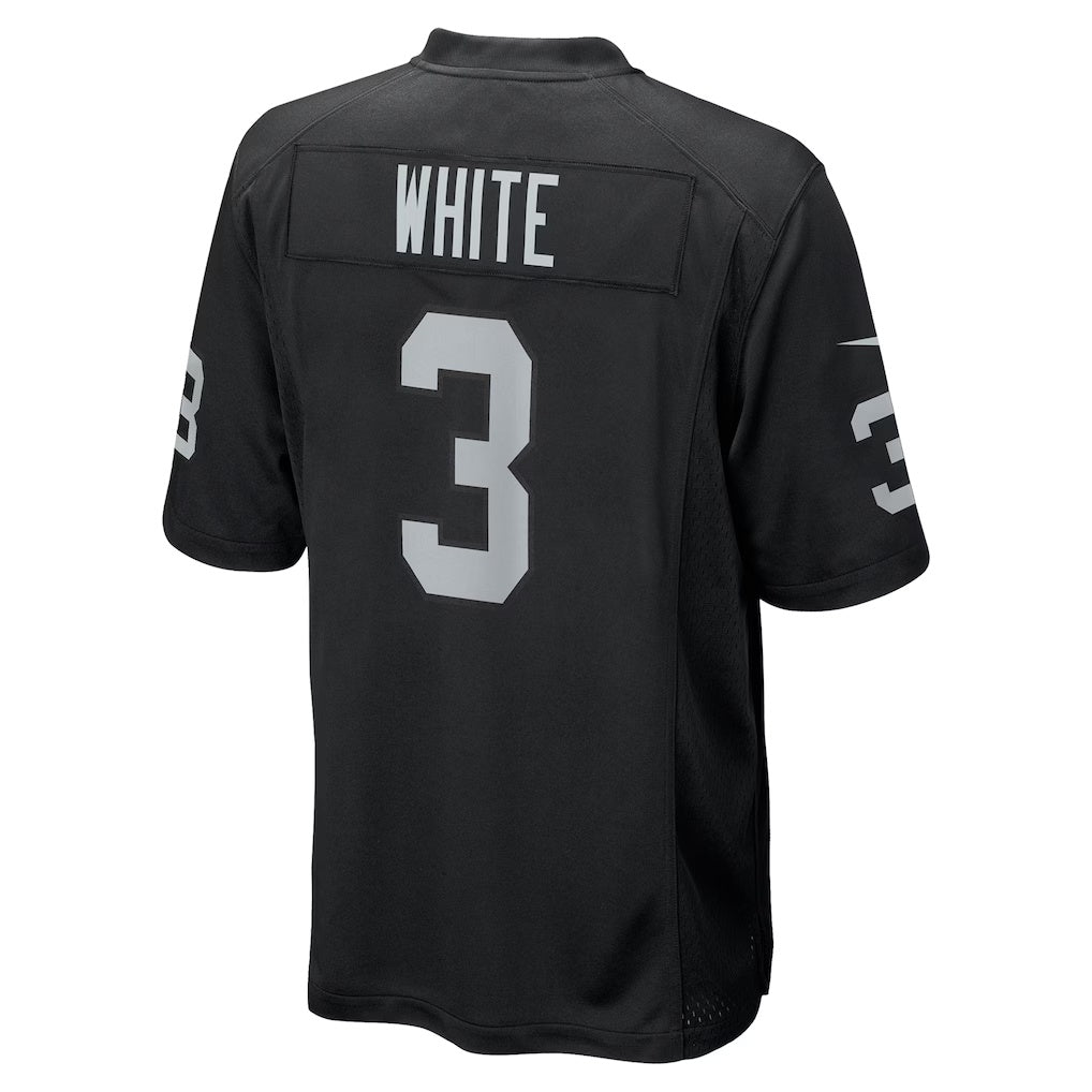 Trusc LV.Raiders #3 Zamir White Black Team Game Stitched Jerseys