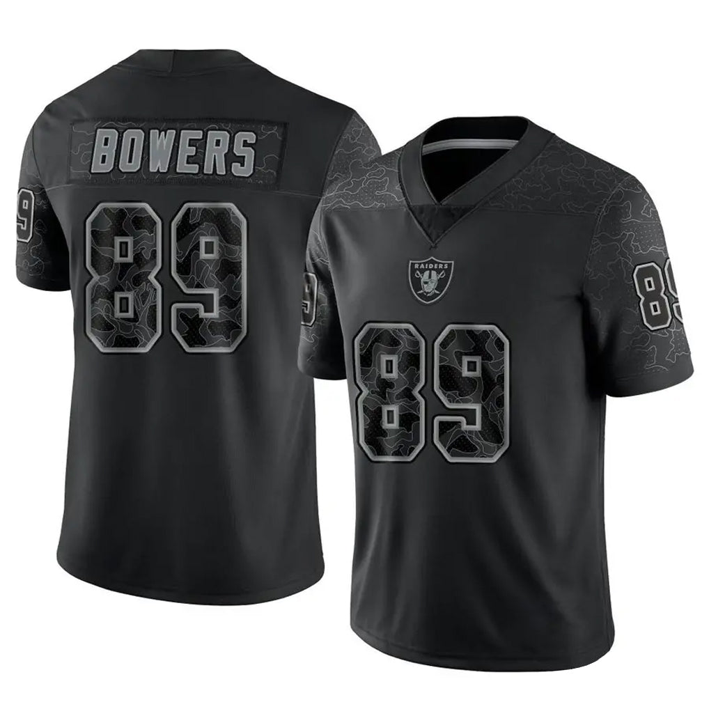 Trusc LV.Raiders #89 Brock Bowers Player RFLCTV Limited Black Stitched Jerseys