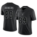 Trusc LV.Raiders #89 Brock Bowers Player RFLCTV Limited Black Stitched Jerseys