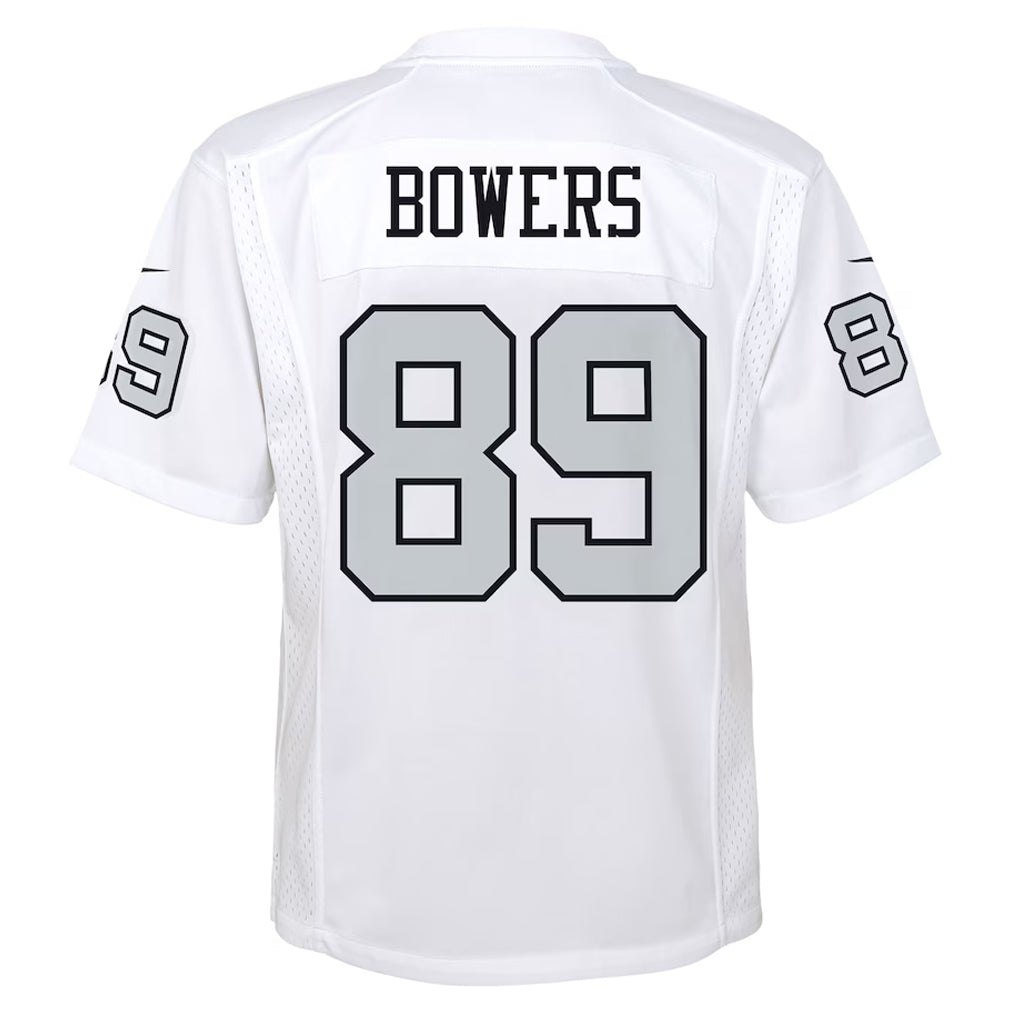 Trusc LV.Raiders #89 Brock Bowers Player White Alternate Game Stitched Jerseys
